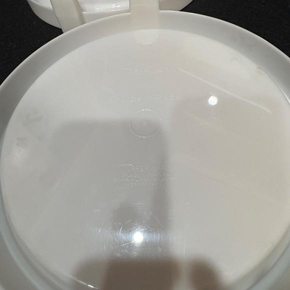 Vintage TUPPERWARE Divide A Rack Pie Stackers Set of 2 #511-3 - Picture 2 of 4